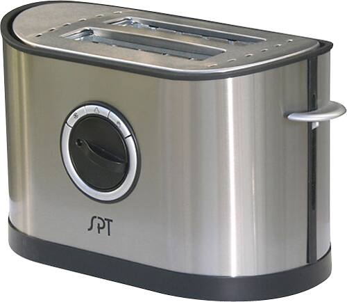 Angle. SPT - 2-Slice Wide-Slot Toaster - Stainless-Steel.
