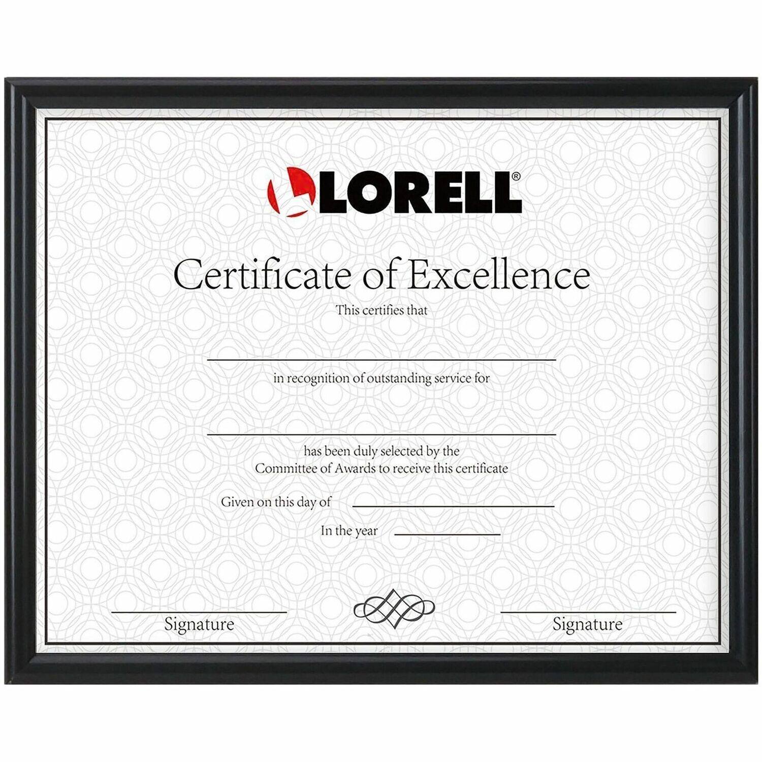 LORELL®  
Certificate of Excellence  

This certifies that  

in recognition of outstanding service for  

has been duly selected by the Committee of Awards to receive this certificate  

Given on this day of _______  
In the year _______  

Signature  
Signature