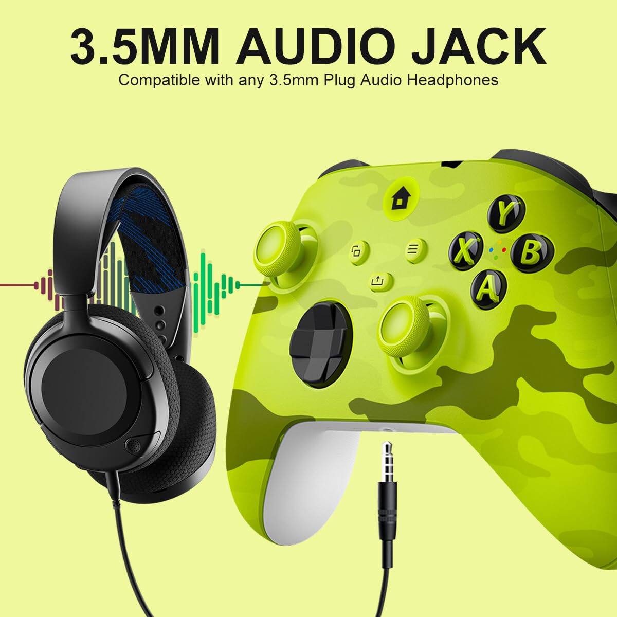 3.5MM AUDIO JACK  
Compatible with any 3.5mm Plug Audio Headphones