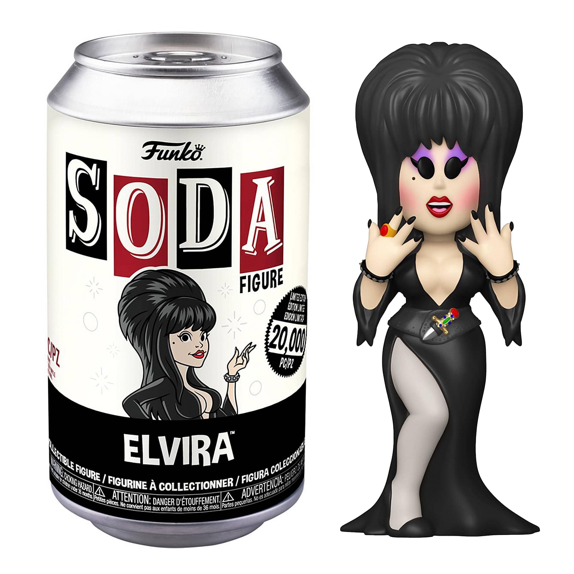 Elvira Funko Vinyl Soda Figure - Black