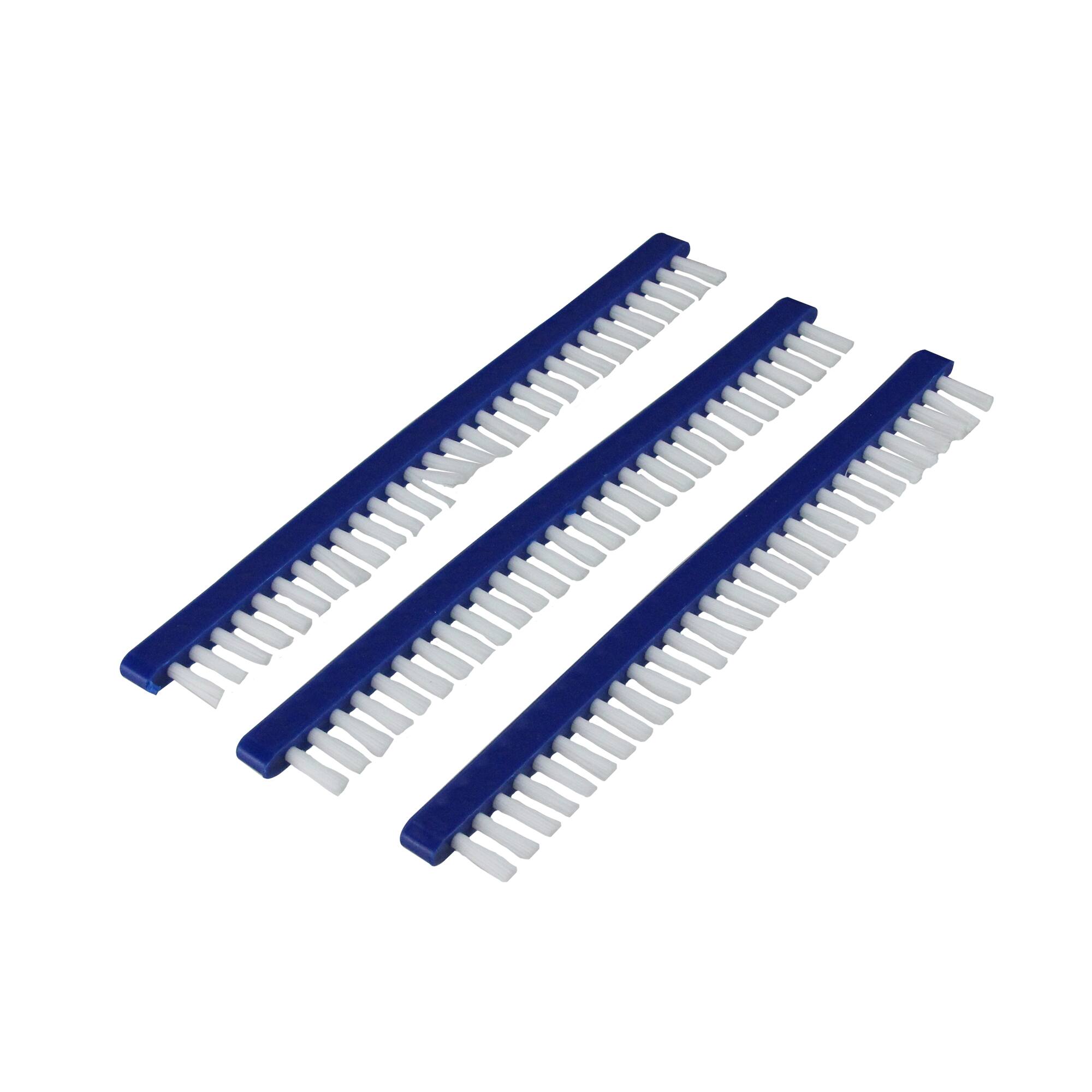Alt View 1. Pool Central - 9.25" Replacement Brushes for Pool Vacuum Head - Pack of 3 - Blue.
