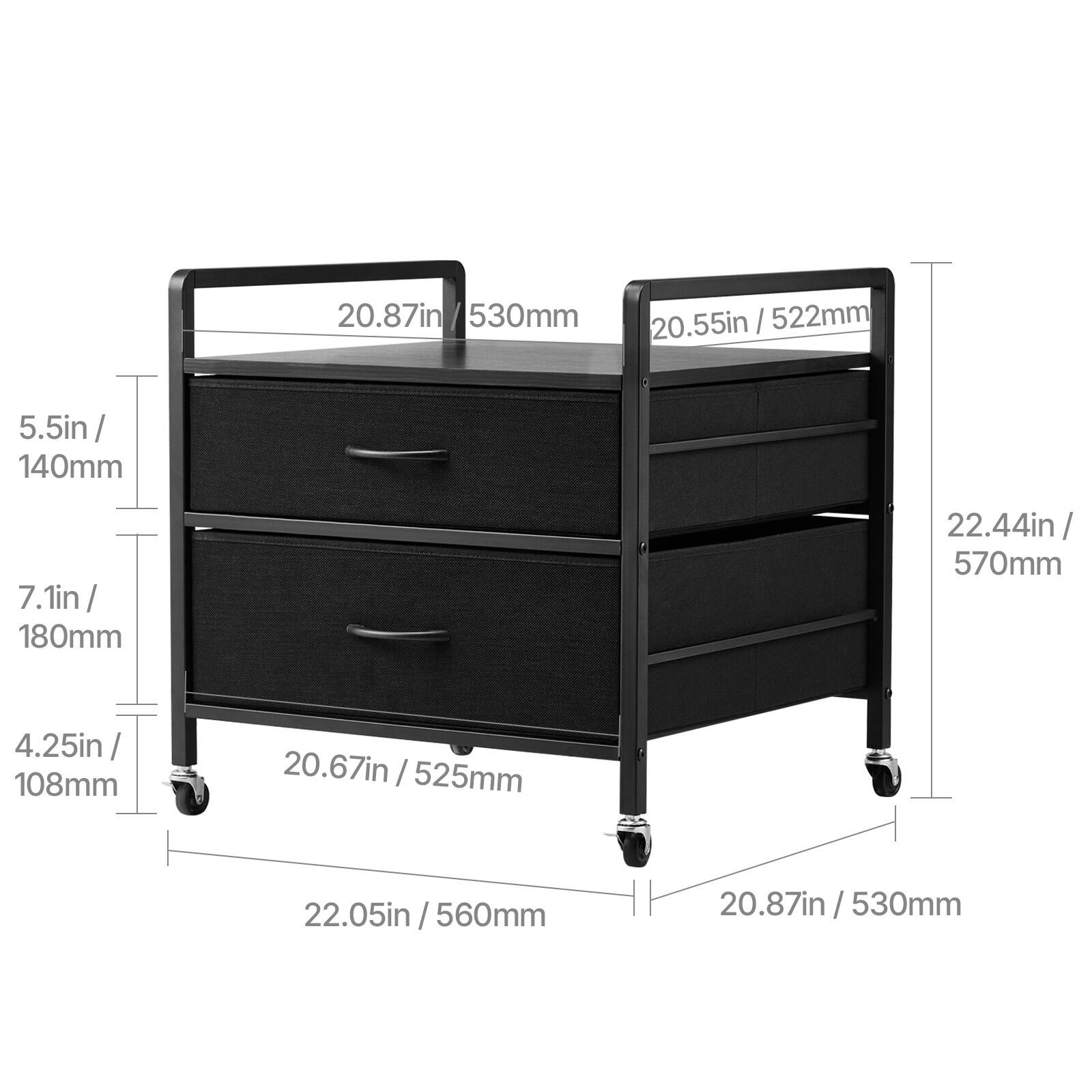 20.87in / 530mm, 20.55in / 522mm, 5.5in / 140mm, 7.1in / 180mm, 22.44in / 570mm, 4.25in / 108mm, 20.67in / 525mm, 22.05in / 560mm, 20.87in / 530mm