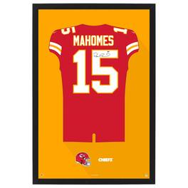 Sporticulture - Patrick Mahomes Kansas City Chiefs Home Jersey Framed Art Print - Red