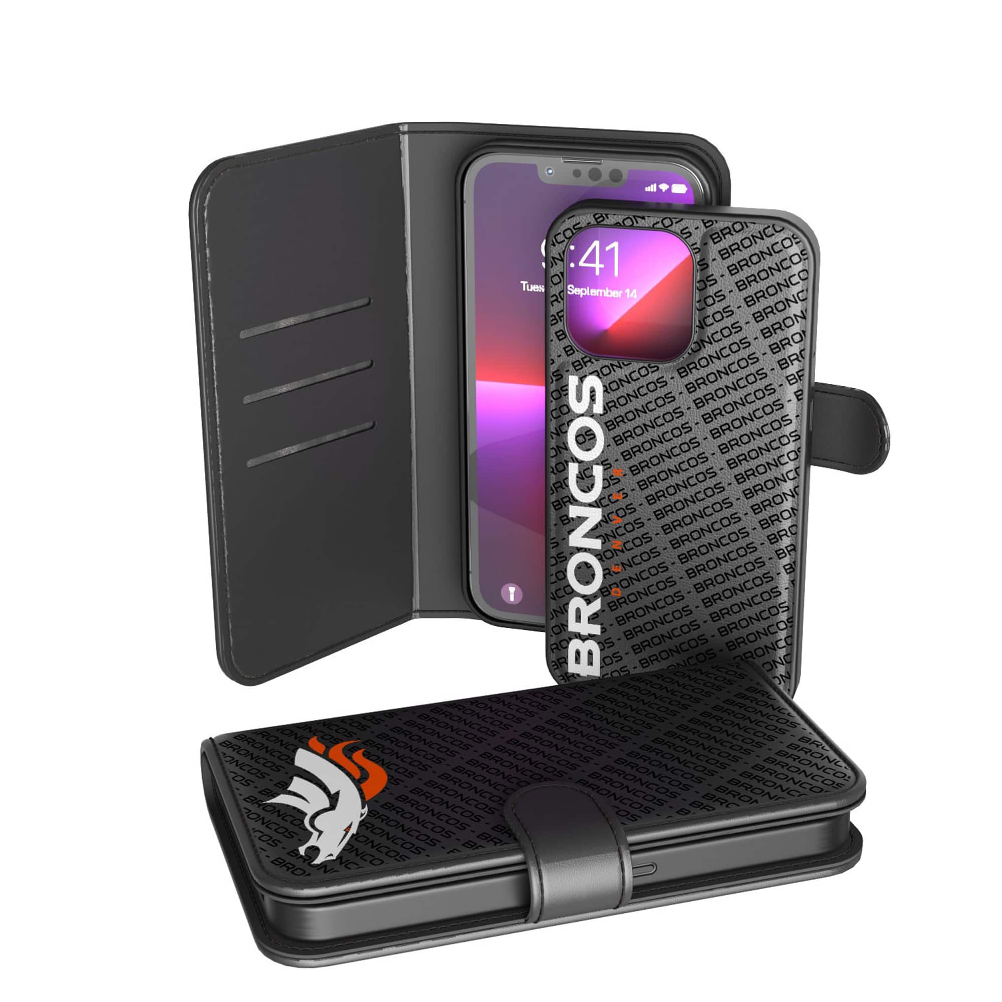 Keyscaper - NFL - Denver Broncos - iPhone Wallet Case - 12 Pro Max - Multicolor