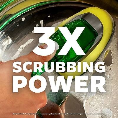 3X SCRUBBING POWER

*Compared to the leading temperature-reactive sponge based on a developed measuring scoop