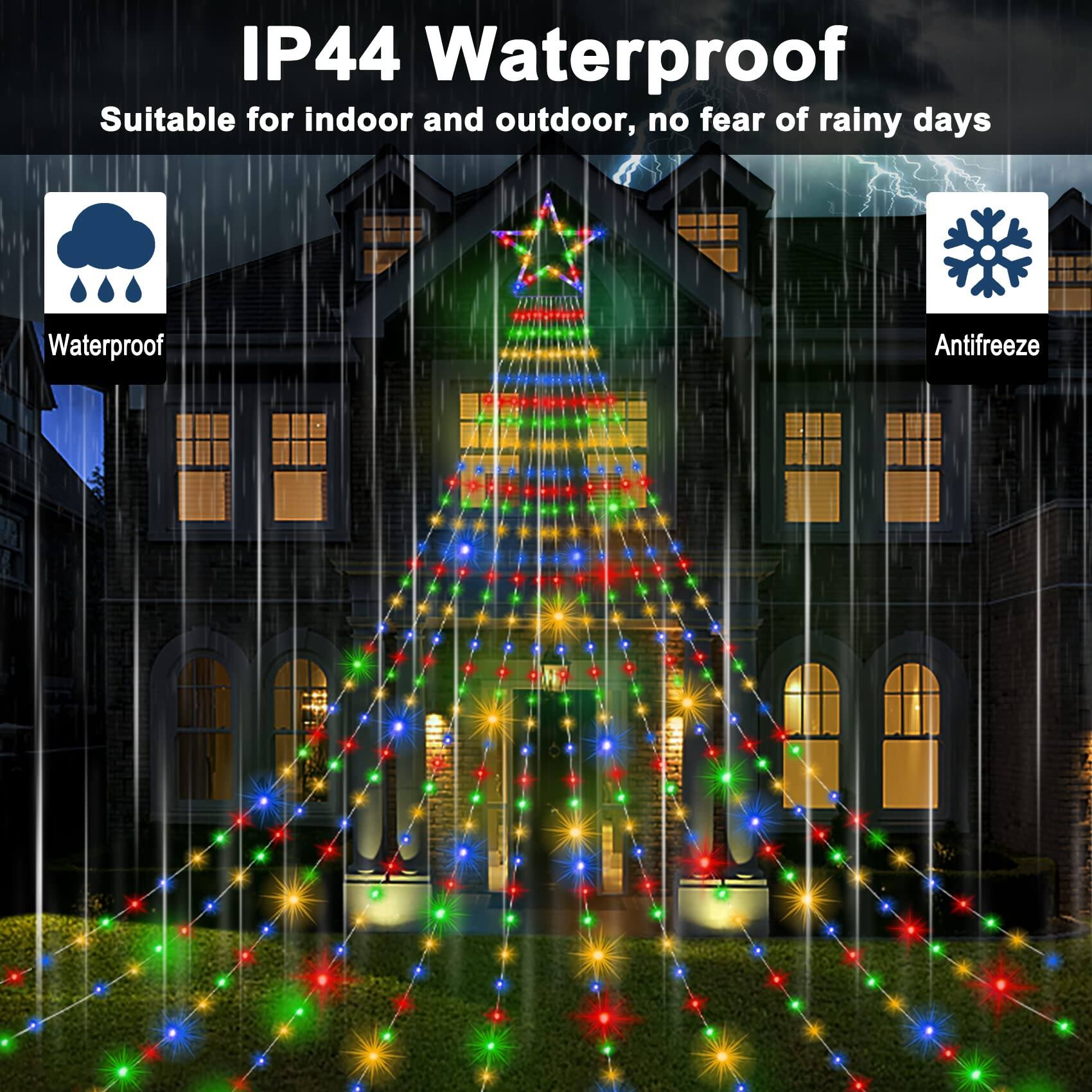 IP44 Waterproof  
Suitable for indoor and outdoor, no fear of rainy days  

Waterproof  
Antifreeze