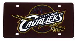 Rico Industries - Cleveland Cavaliers NBA Basketball Logo Mirror Look Laser License Plate - Multi