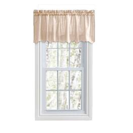 Ellis Curtain - Portland Crushed Taffeta Rod Pocket Valance - 48x15" - Natural