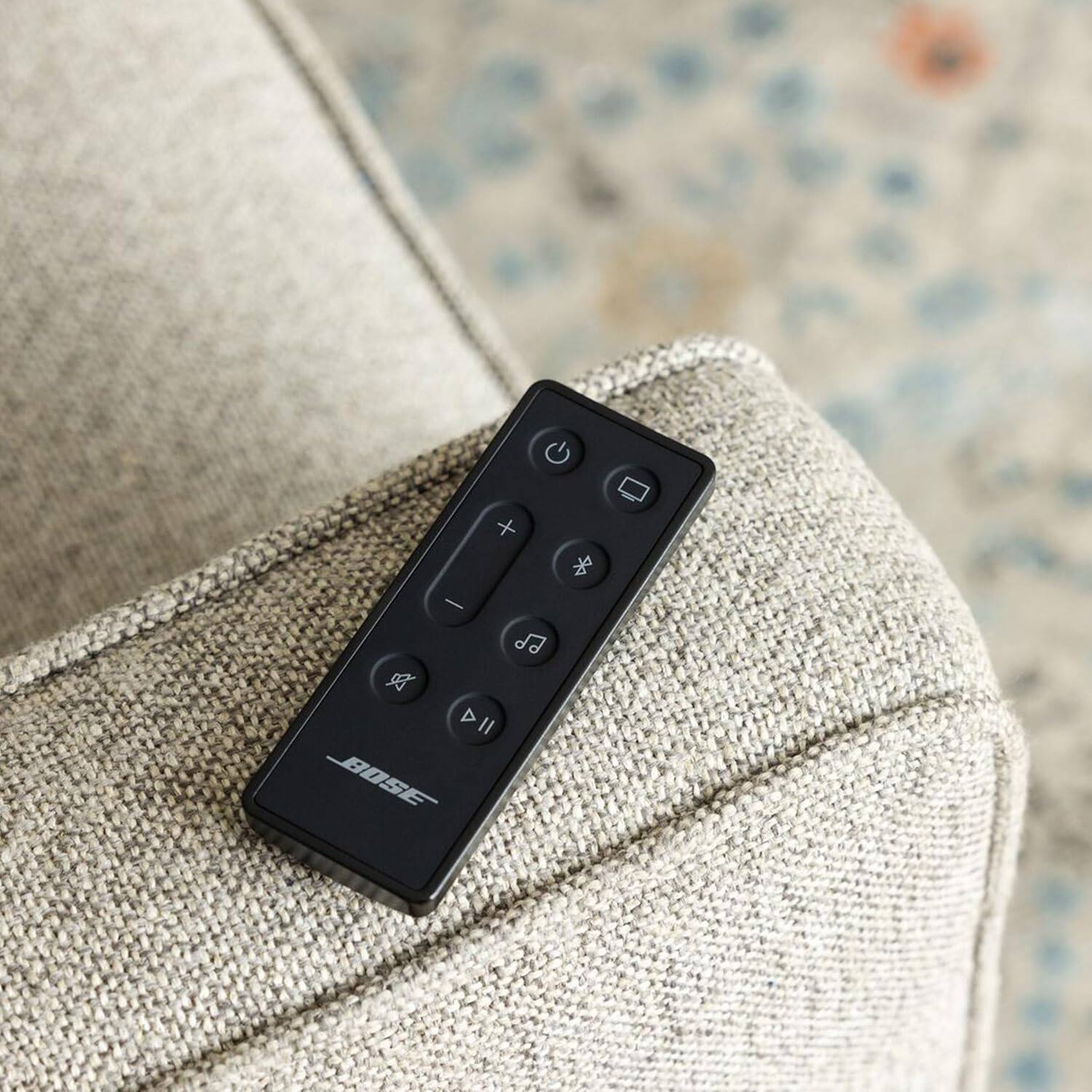 Alt View 2. Bose - Bose Smart Dolby Atmos Soundbar Bundle with Aux Cable, Mounts, All-in-One Soundbar for TV (Black) - Black.
