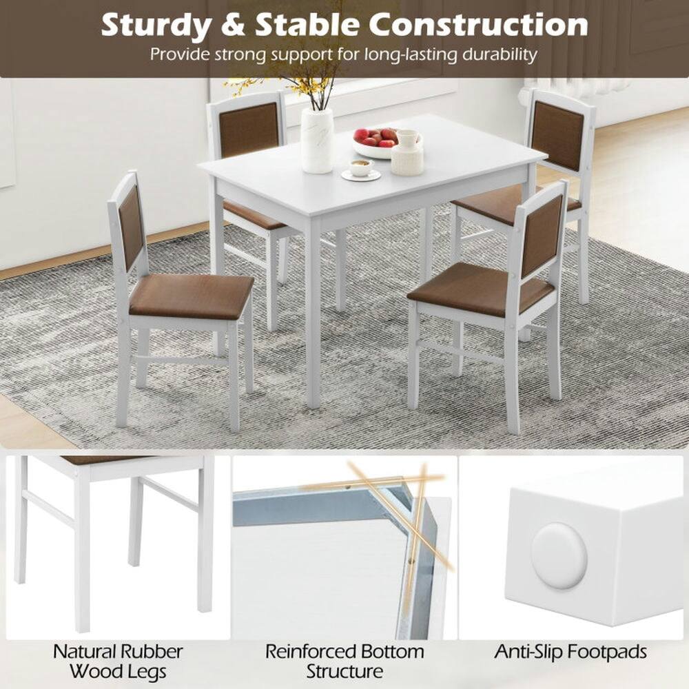 Sturdy & Stable Construction  
Provide strong support for long-lasting durability  

- Natural Rubber Wood Legs  
- Reinforced Bottom Structure  
- Anti-Slip Footpads
