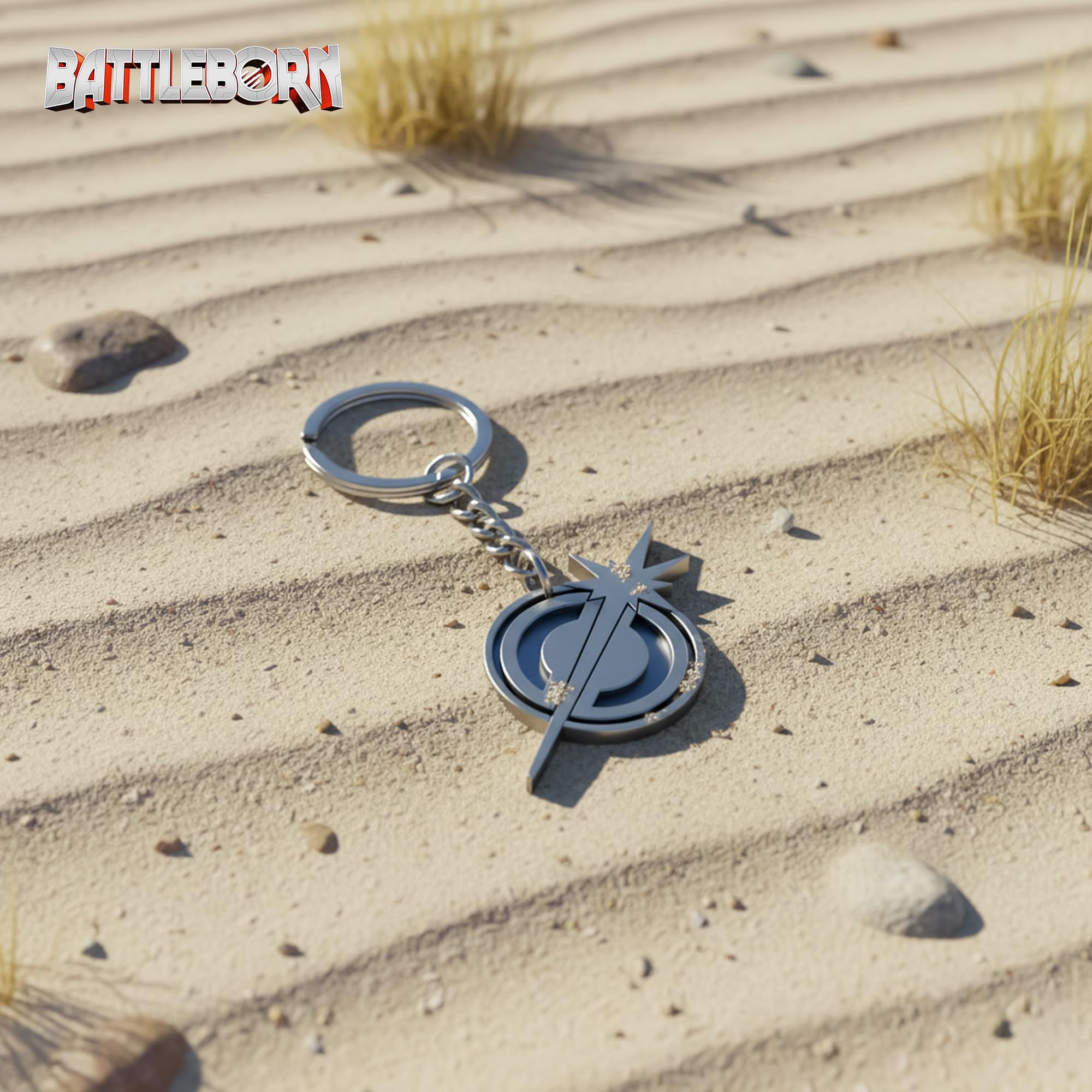 Alt View 10. Gaya Entertainment - Battleborn "Last Light Consortium" Logo Metal Keychain - Silver.