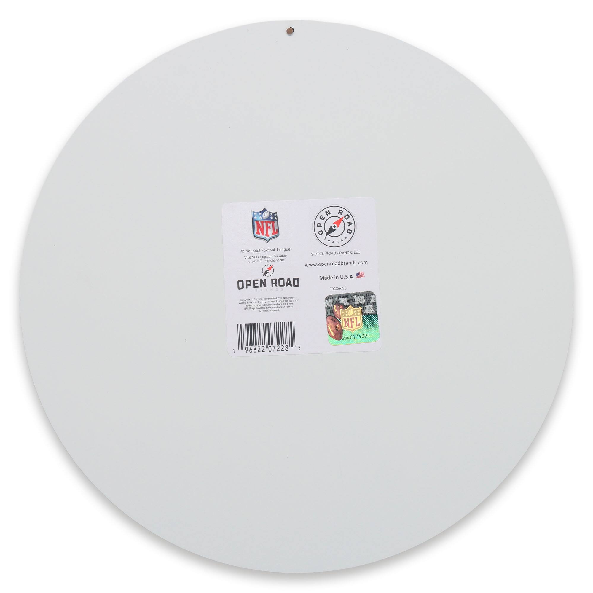 NFL OPEN ROAD  
OPEN ROAD BRANDS, LLC  
www.openroadbrands.com  
Made in U.S.A.  
96822 07228  
NFL 046174091 0461  
OPEN ROAD  
OPEN ROAD BRANDS, LLC  
www.openroadbrands.com  
Made in U.S.A.  
96822 07228  
NFL 046174091 0461