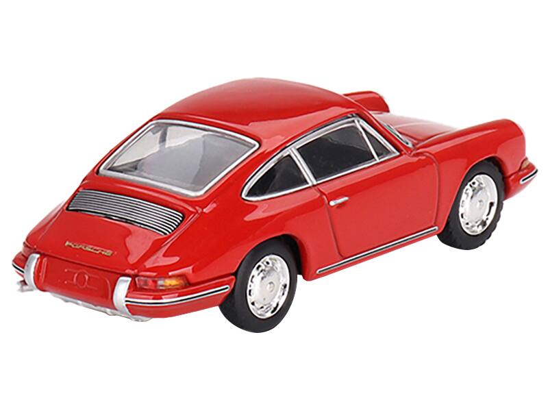 Left. Mini GT - 1963 Porsche 901 Signal Red Limited Edition to 4200 pieces Worldwide 1/64 Diecast Model Car by Mini GT - Red.