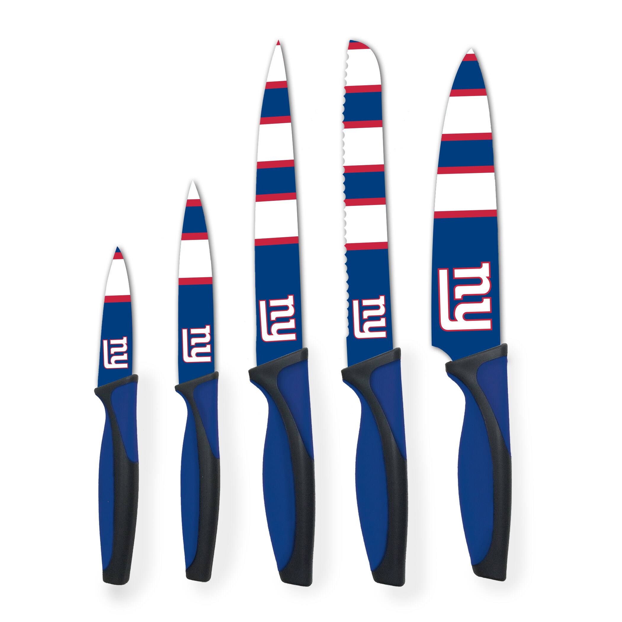 Alt View 1. Woodrow - New York Giants 5-Piece Stainless Steel Cutlery Knife Set - Multicolor.