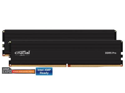 Crucial Pro 32GB (2 x 16GB) DDR5 6000 (PC5 48000) Desktop Memory Crucial Pro 32GB (2 x 16GB) DDR5 6000 (PC5 48000) Desktop Memory