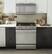 Alt View 30. Haier - 5.6 Cu. Ft. Slide-In Gas Convection Range with Self-Steam Cleaning and No-Preheat Air Fry - Stainless Steel.