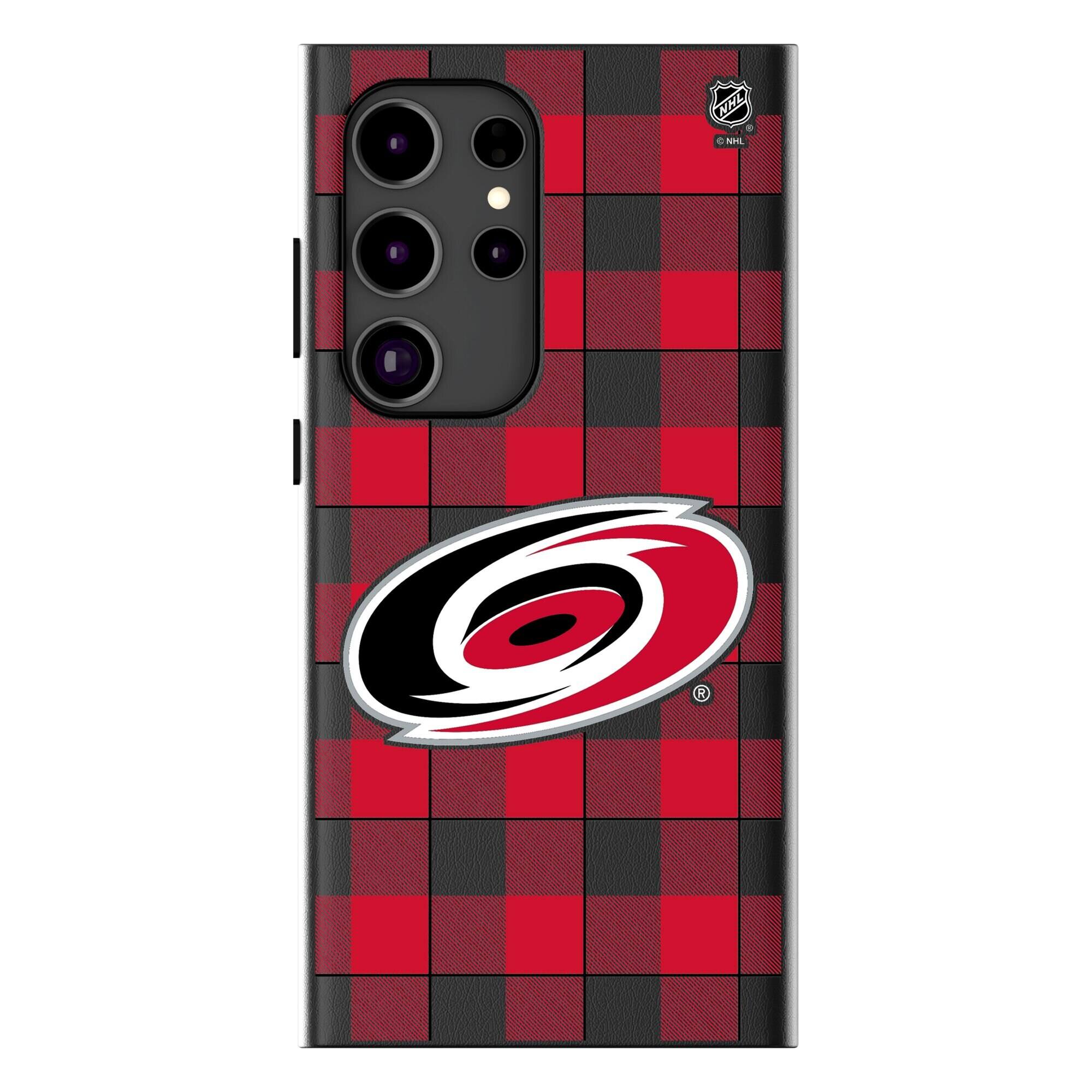 Keyscaper - NHL - Carolina Hurricanes Plaid Galaxy Magnetic Bump Case - S24 - Black price history on PriceWatchPro