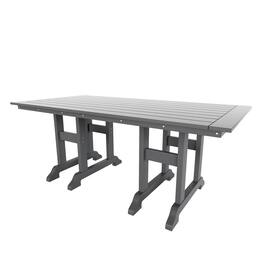 WestinTrends - Malibu 71" Outdoor Patio Dining Table - Gray