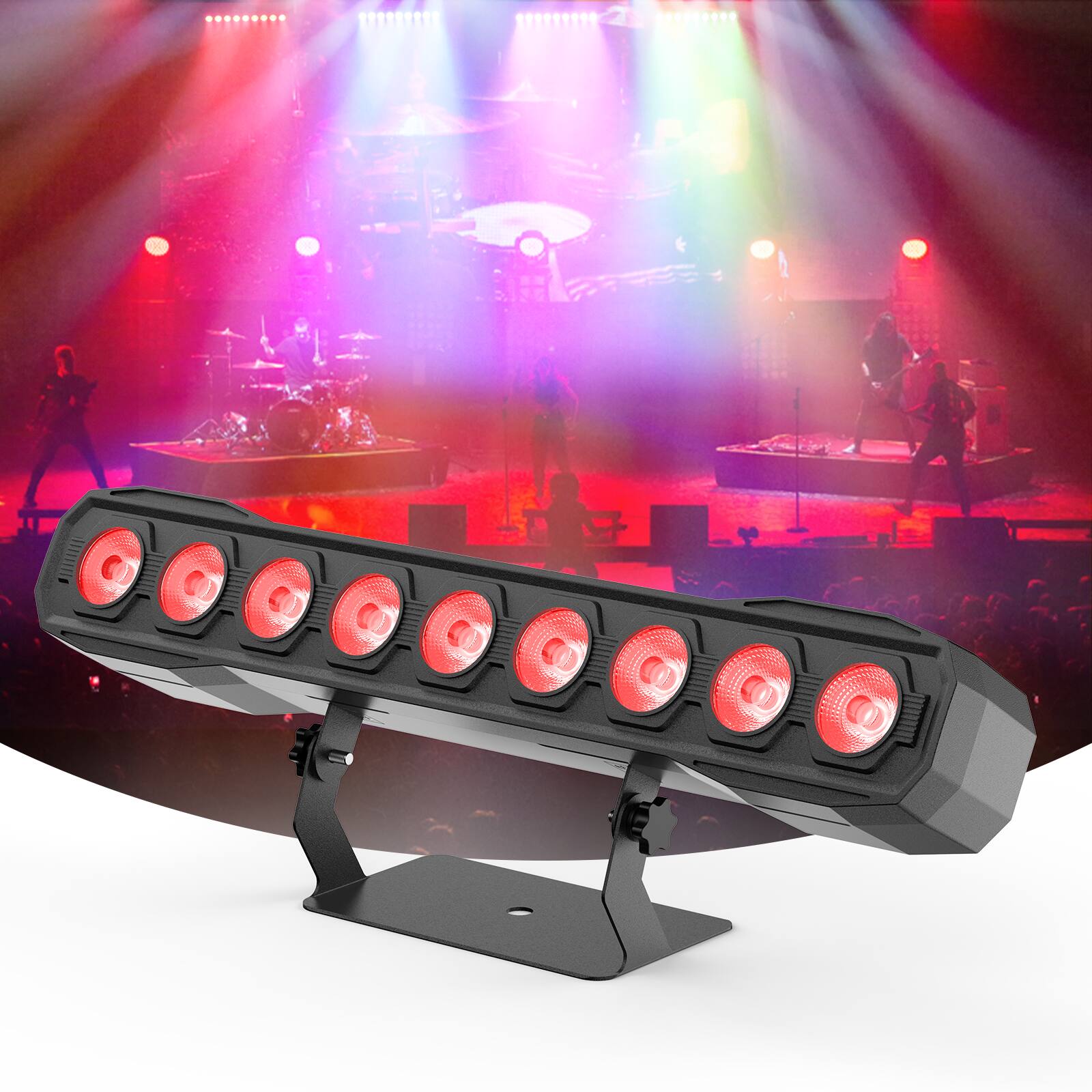 Alt View 6. UKing - 60W 9LEDs RGBW KTV Lights Bar Party Wash Light Strobe Effect DJ Light for Christmas Church Club Disco Club Wedding Bar.