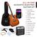 ALL-IN-ONE ACOUSTIC-ELECTRIC GUITAR KIT
- 4 Months Free Lessons
- In-App Digital Tuner
- Guitar
- Carrying Case
- Strap
- Pick Set
- Cleaning Cloth
- 10-Watt Amp
- Extra Strings
- Amp Cable
- Pick Guard
- Capo
- Cable