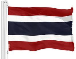 G128 - Thailand Flag 3x5 ft Printed Polyester - Assorted Colors