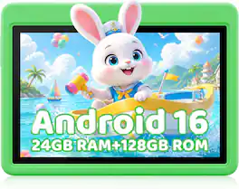 URAO - Kids Tablet Android 14 Tablet for Kids 10 inch 16+128GB ROM Octa-Core WIFI - Pink