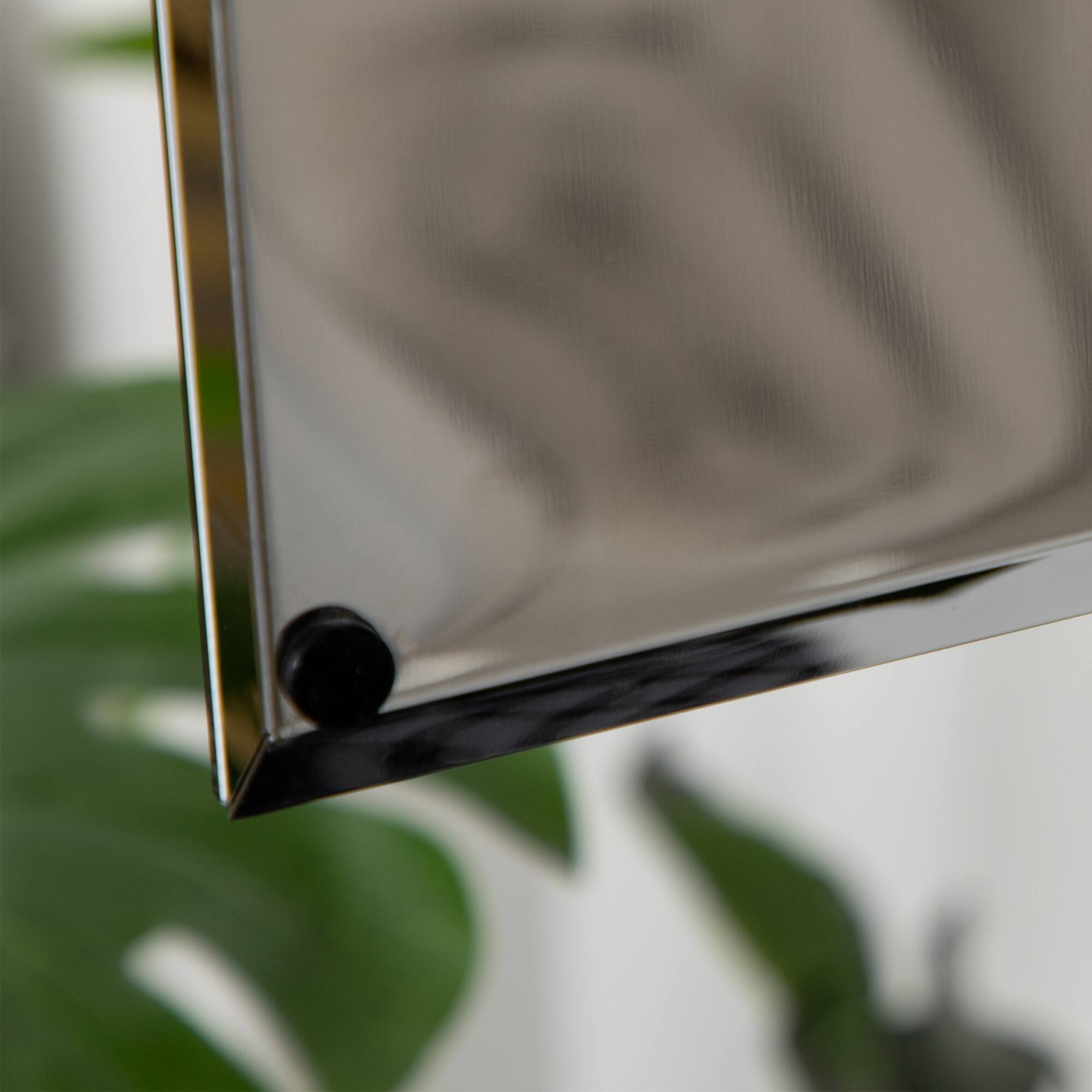 Alt View 8. Kleankin - Wall-Mounted Medicine Cabinet with Mirror, Hinged Door Storage for Bathroom or Laundry Room​ - Silver.