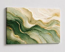 FC Design Large Canvas 24x36" Abstract Marble Wave Art Painting Modern ...