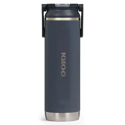 Front. Igloo - IGLOO 20 oz. Sport Sipper Bottle, Carbonite - Carbonite.
