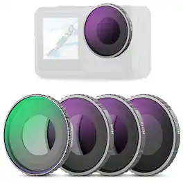 Neewer - 4-Pack CPL & ND Filter Set for DJI Action 4/5 Pro, HD Coated
