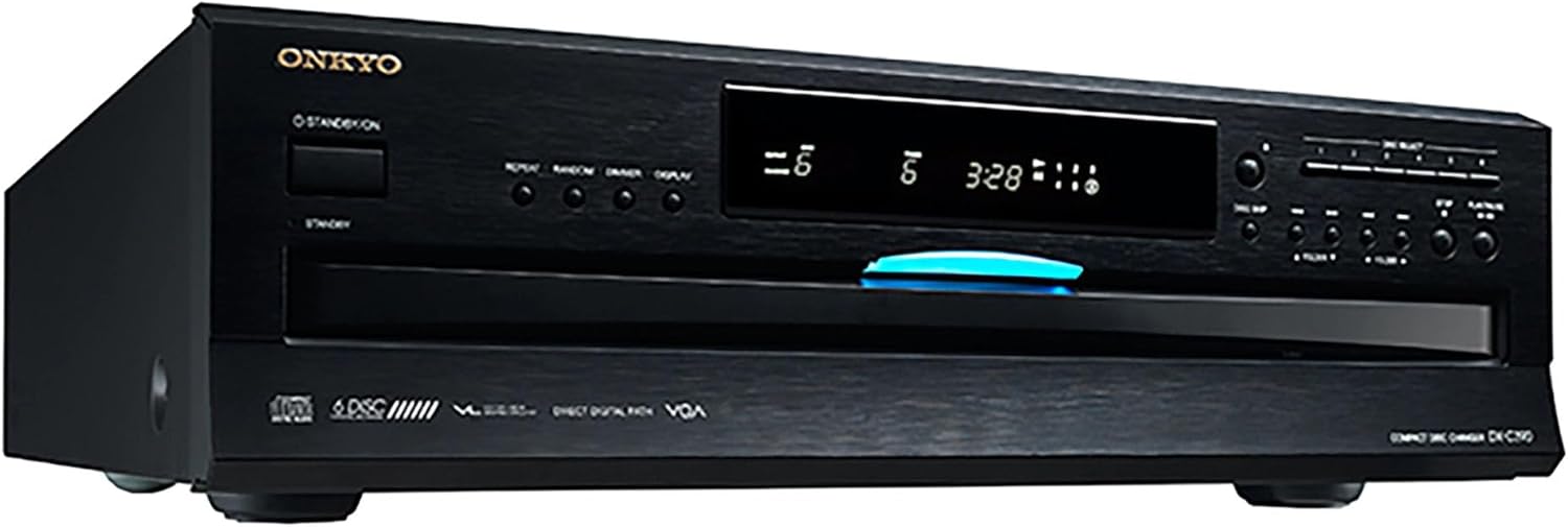 ONKYO  
STANDBY/ON  
STANDBY  
3:28  
DIRECT DISC  
DVD  
DOLBY DIGITAL  
DTS  
DVD-AUDIO  
COMPACT DISC CHANGER DC-399