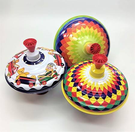 Alt View 1. KSM Toys - Choral Multicolor Music Spin Top Toy toupi for Children from KsmToys Bolz. The Funny Buzzing Choral Hum Gets Louder As T - Blue.