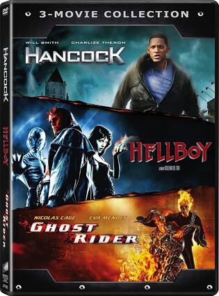 Front. Ghost Rider / Hancock / Hellboy - DVD.