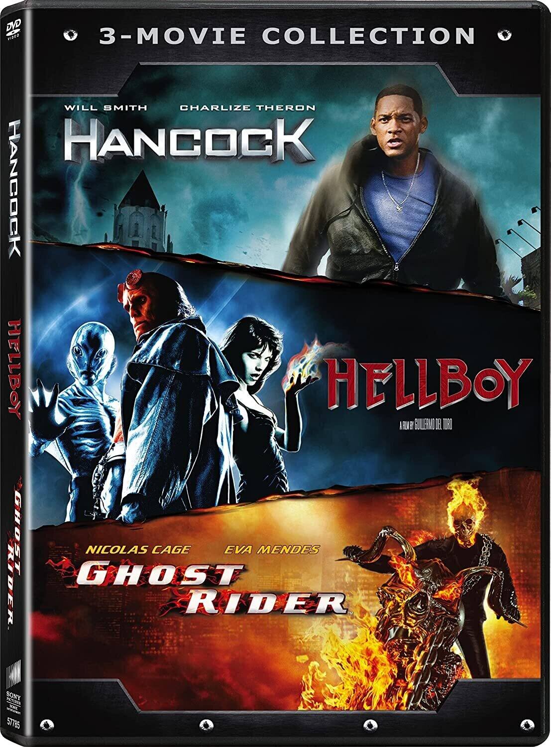 Front. Ghost Rider / Hancock / Hellboy   - DVD.