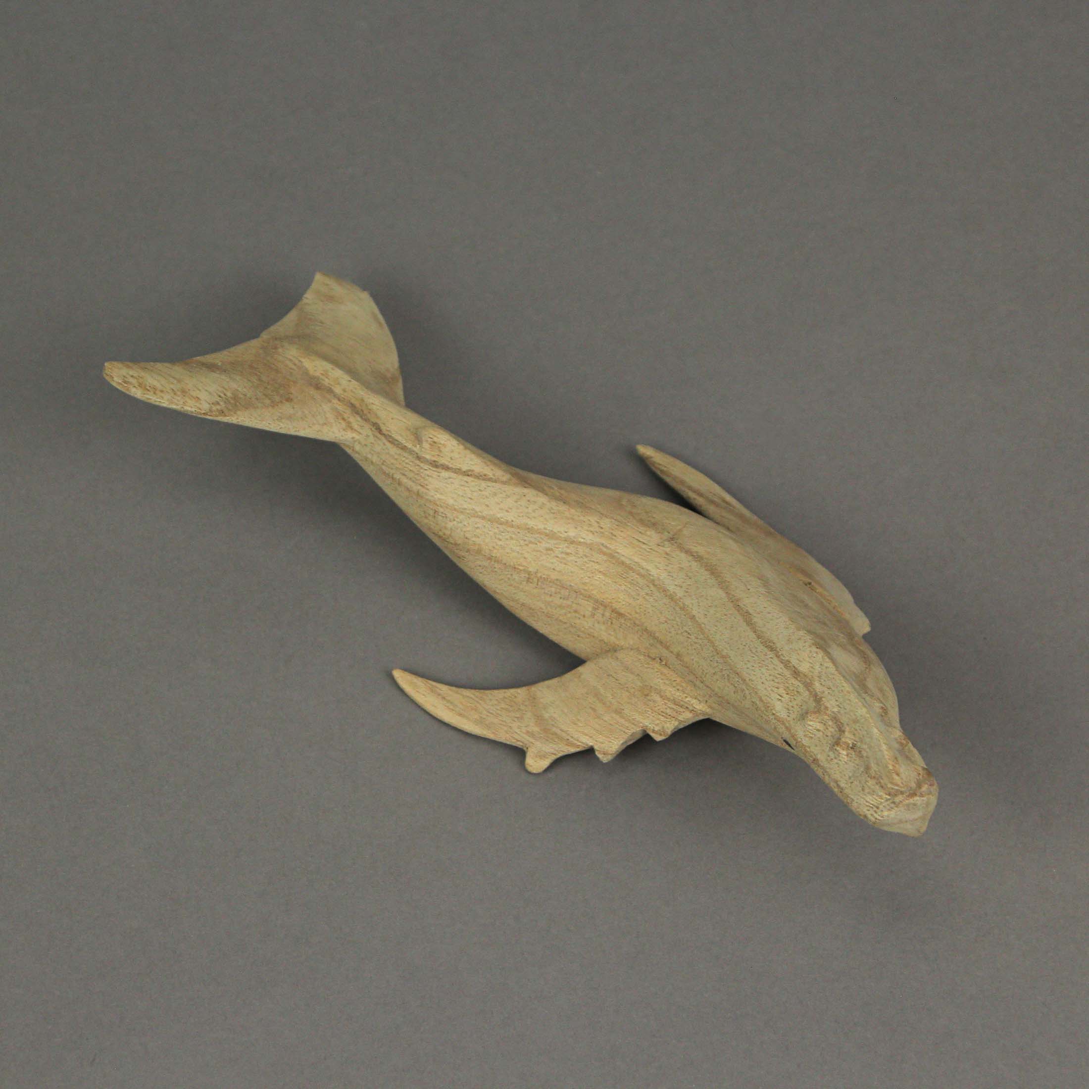 Alt View 3. Things2Die4 - 8" Hand Carved Humpback Whale Wooden Sculpture – Nautical Ocean Decor Figurine - Brown.