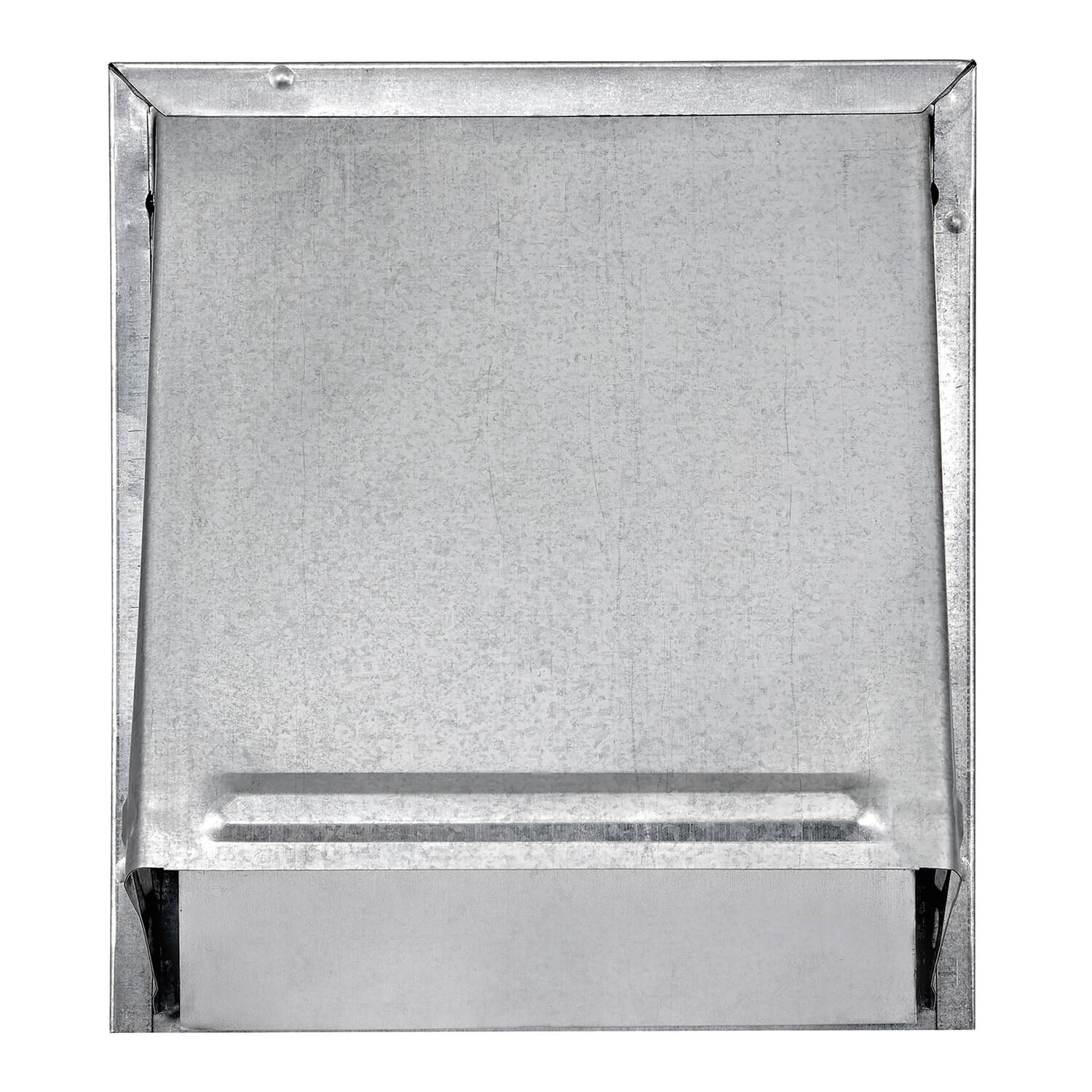 Alt View 2. Lambro - 6" 26-Gauge Galvanized Steel Exhaust Wall Hood Vent with Damper, 11" Pipe, 3460G-11.