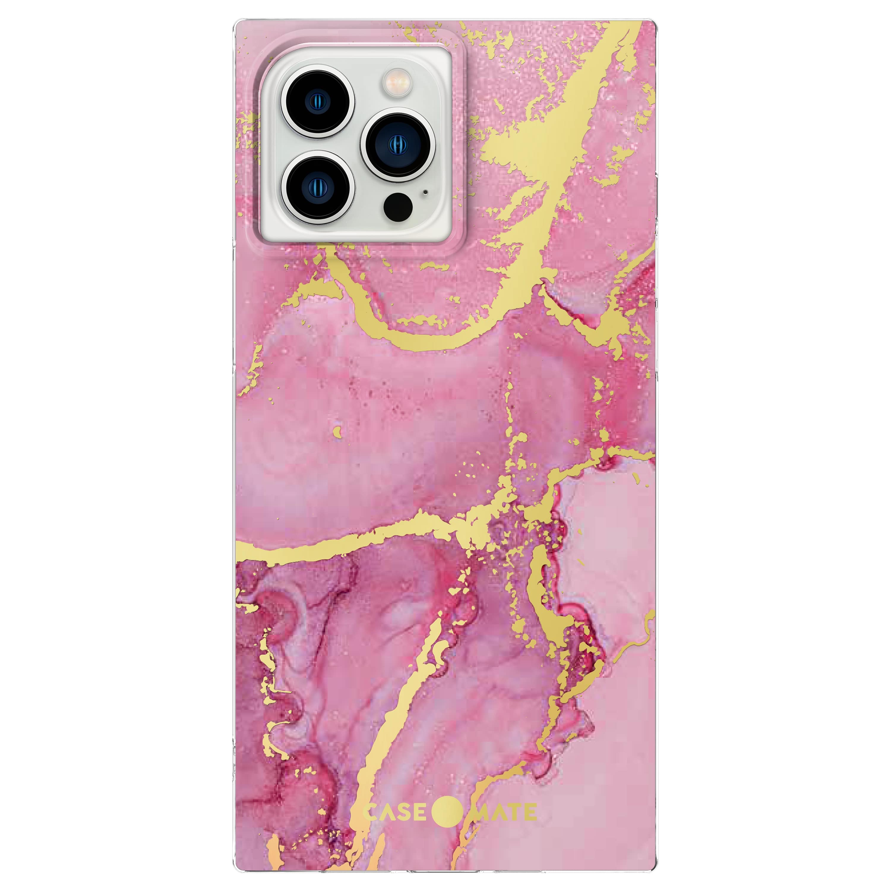 Front. Case-Mate - Blox Softshell Case for iPhone 13 Pro Max - Magenta Marble.