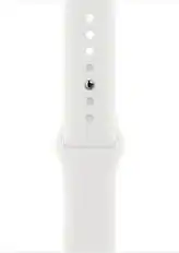 Front. Apple - Apple Watch Band - Sport Band (45mm) - White - M/L - White.