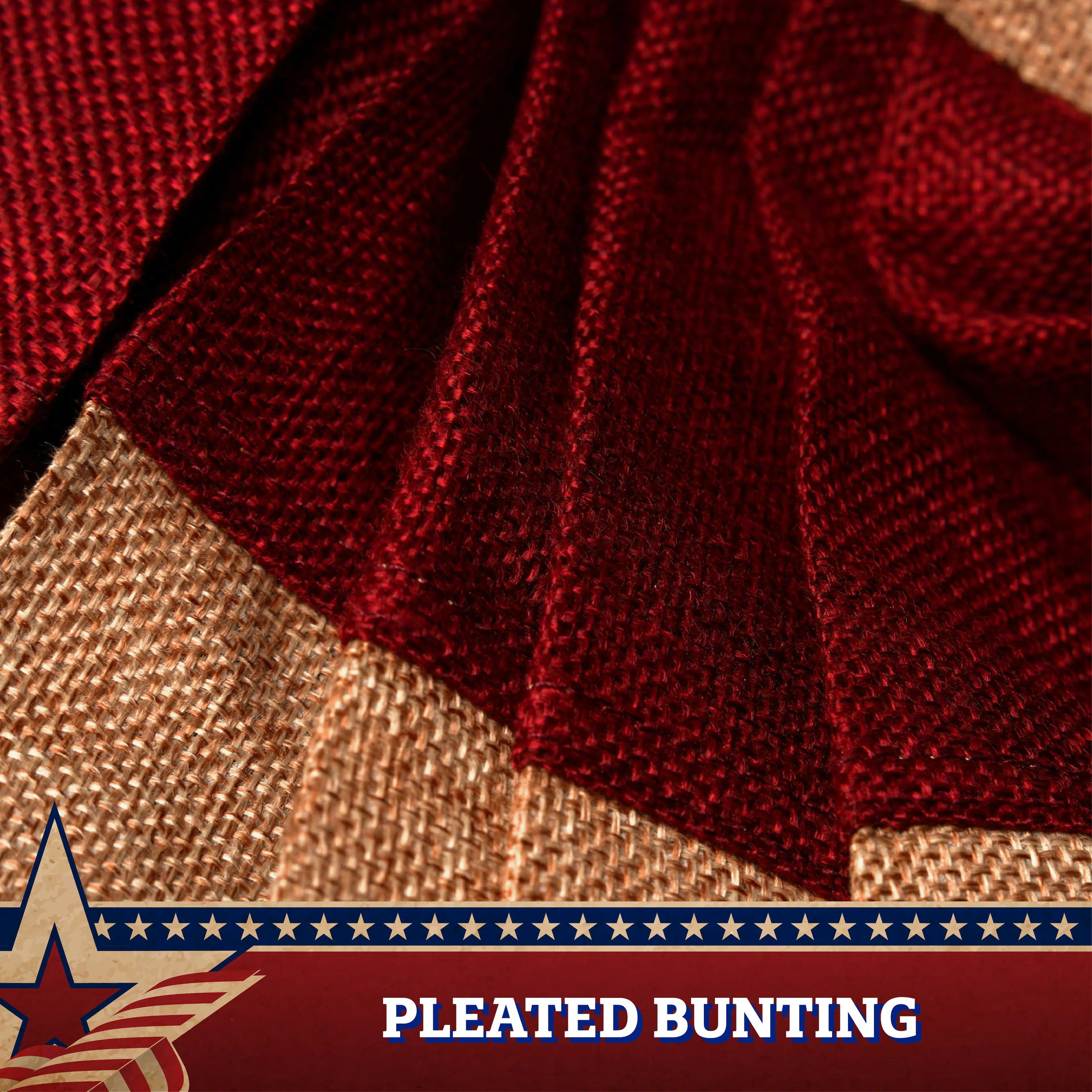 PLEATED BUNTING