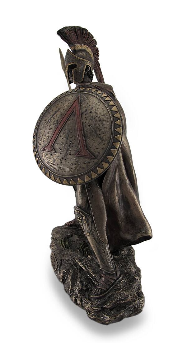 Alt View 2. Veronese Design - Leonidas, Greek Warrior King, Bronzed Sculptural Statue - Bronze.