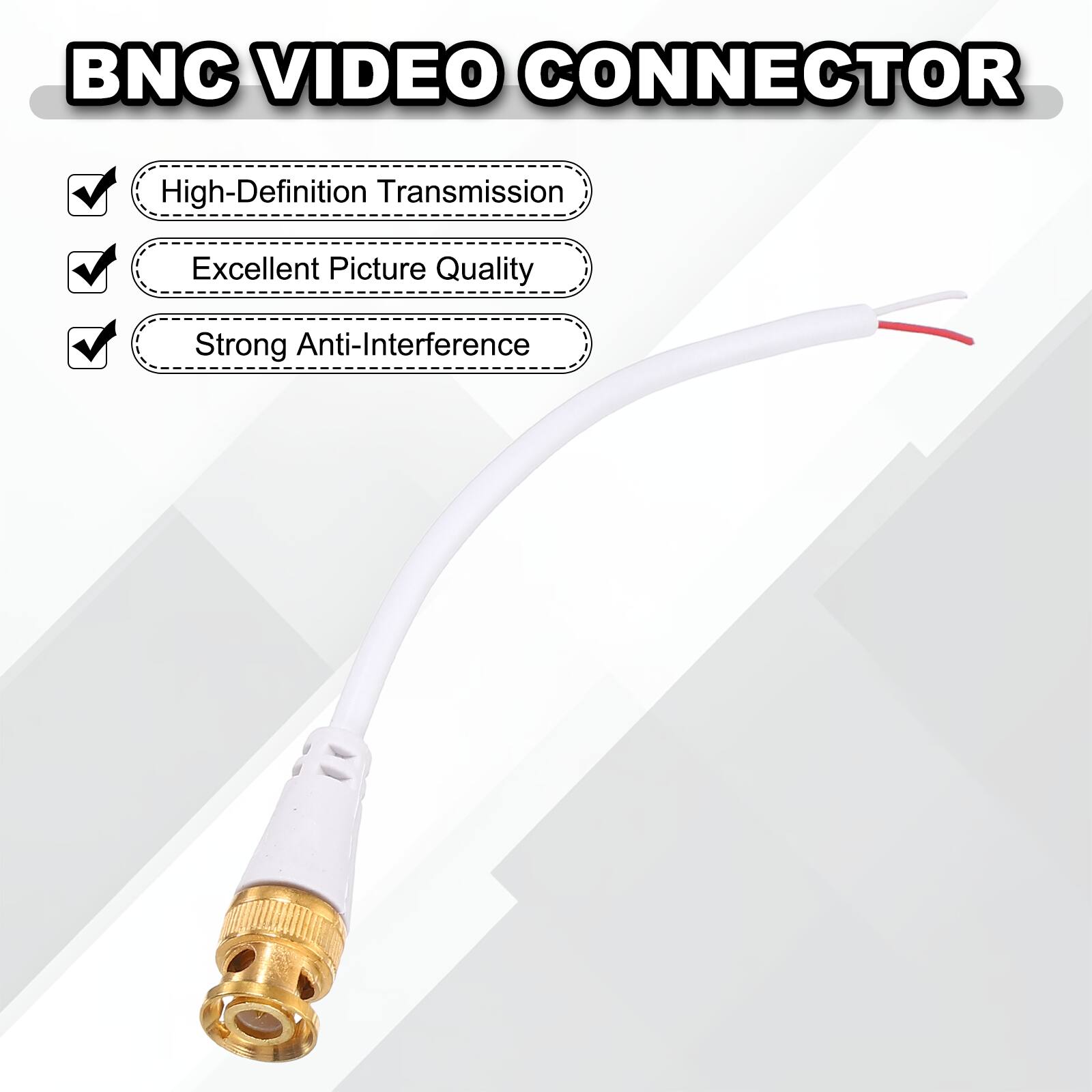 BNC VIDEO CONNECTOR

- High-Definition Transmission
- Excellent Picture Quality
- Strong Anti-Interference