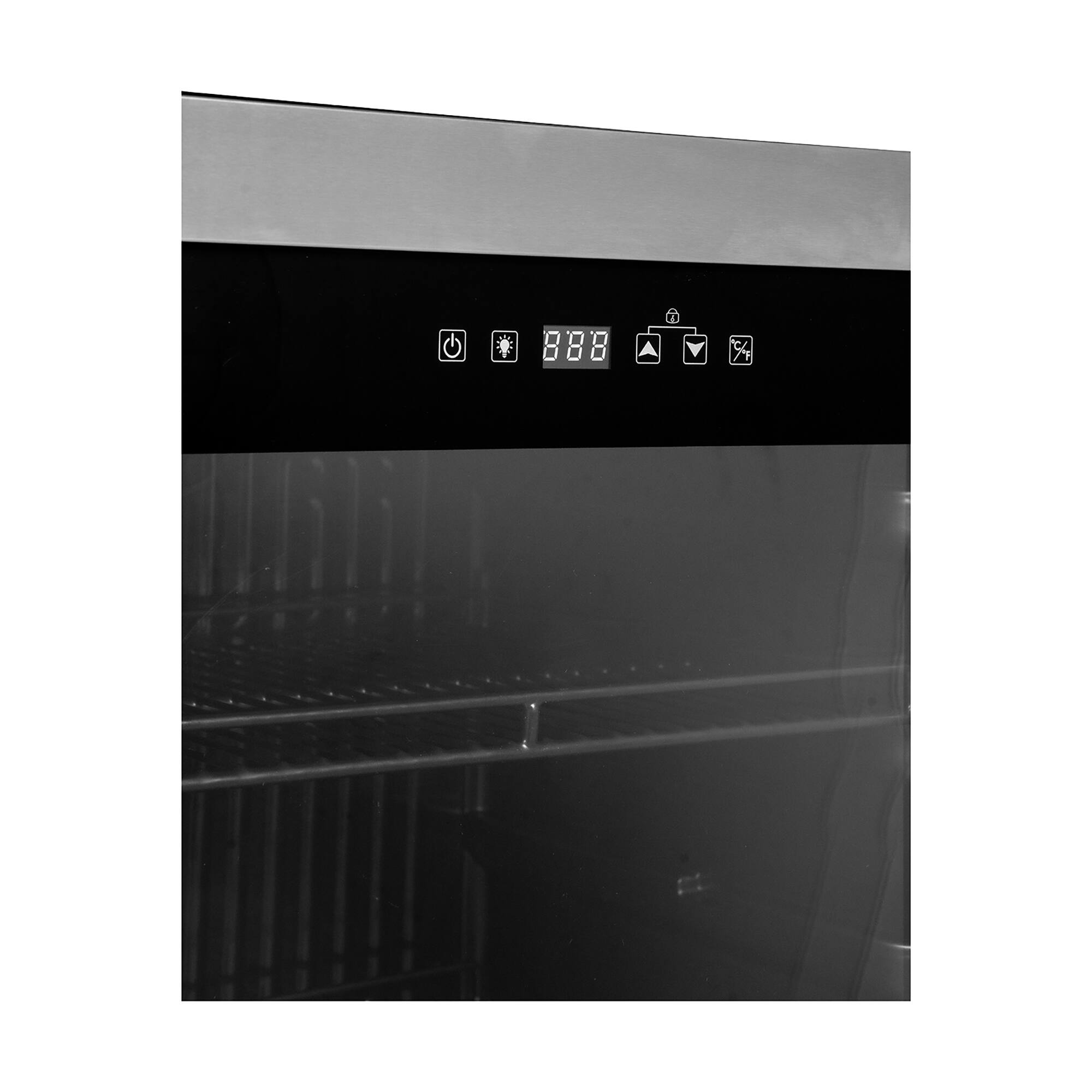 Alt View 8. Magic Chef - Commercial 3 .1 cu ft Countertop 8 3 can Beverage Cooler in Stainless Steel - Black.