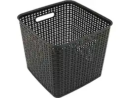 Advantus - Extra Large Plastic Basket with Handles - Black