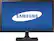 Front. Samsung - 21.5" LED HD Monitor - Glossy Black.