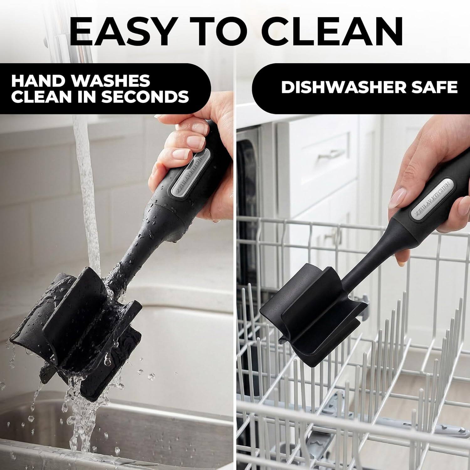 EASY TO CLEAN  
HAND WASHES CLEAN IN SECONDS  
DISHWASHER SAFE