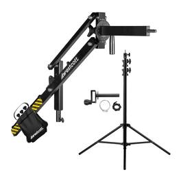 Westcott - Easy Boom Arm for Consistent Light Positioning with Light Stand Bundle
