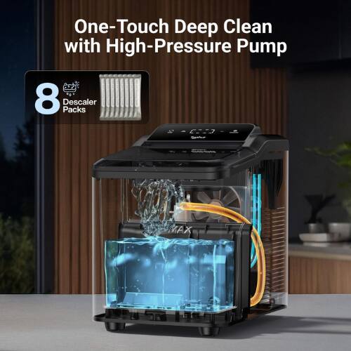 One-Touch Deep Clean with High-Pressure Pump  
8 Descaler Packs  
Sane MAX