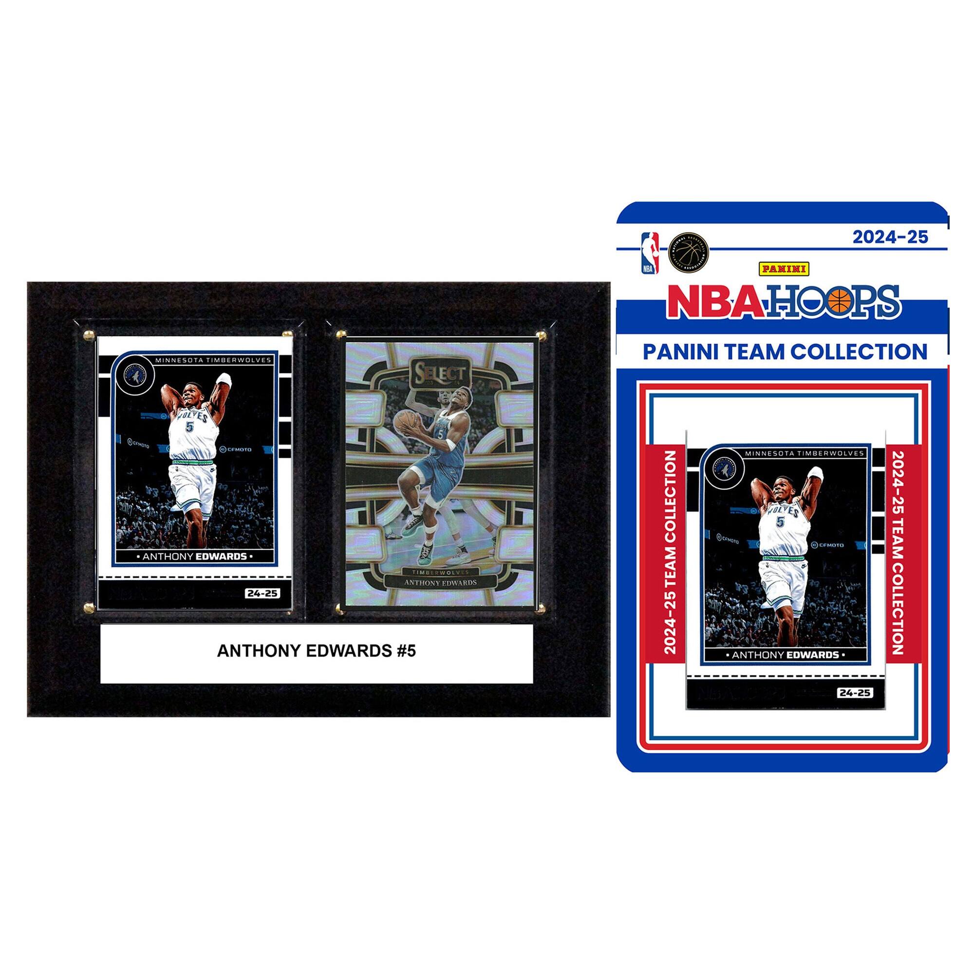 2024-25 NBA Hoops  
Panini Team Collection  
Minnesota Timberwolves  
Anthony Edwards #5  
24-25