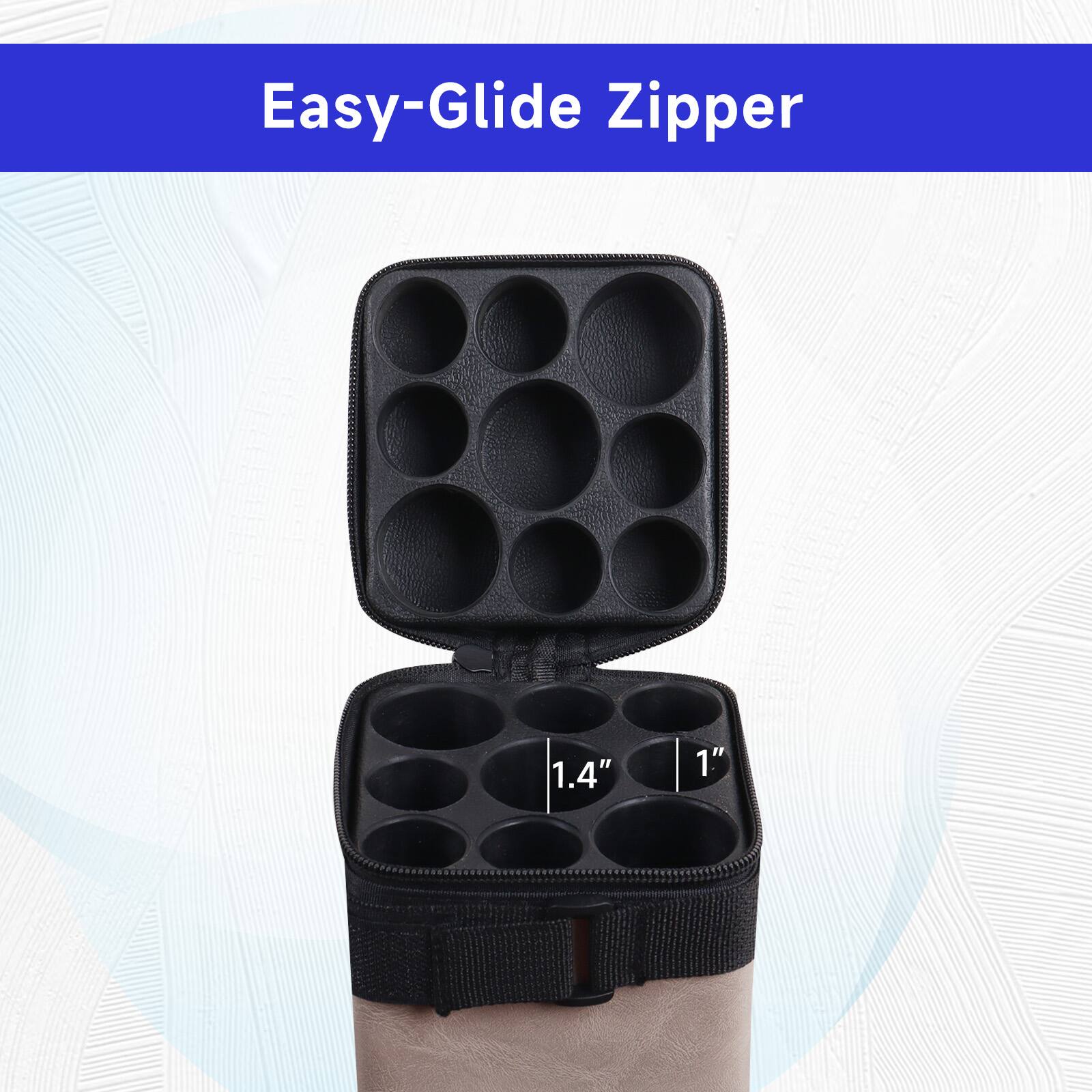 Easy-Glide Zipper, 1.4", 1"