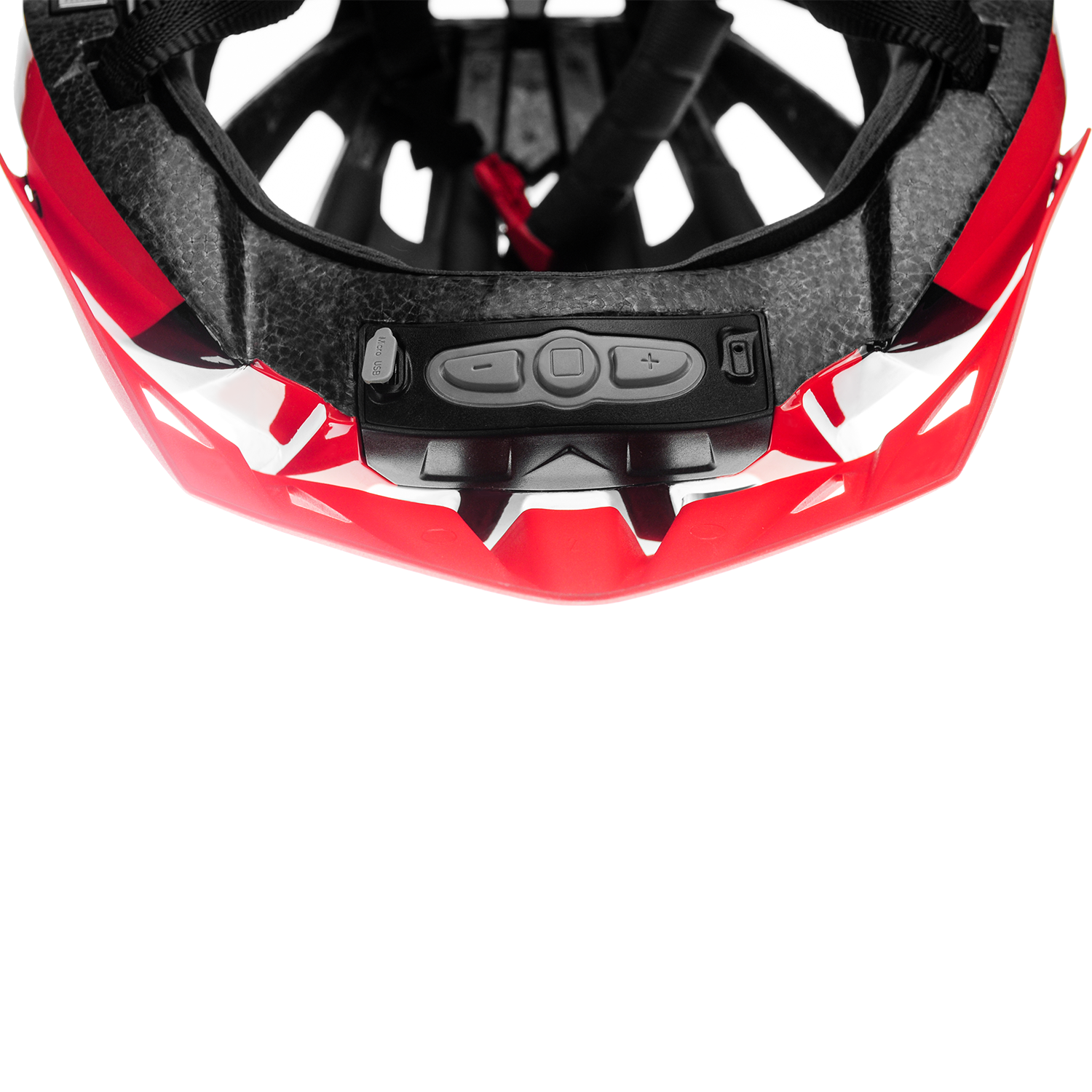 Alt View 5. LIVALL - LIVALL - MT1 Neo Smart Helmet with Bluetooth Speakers, Smart Lighting & Fall Detection with SOS Alert - Large - Red - Red.